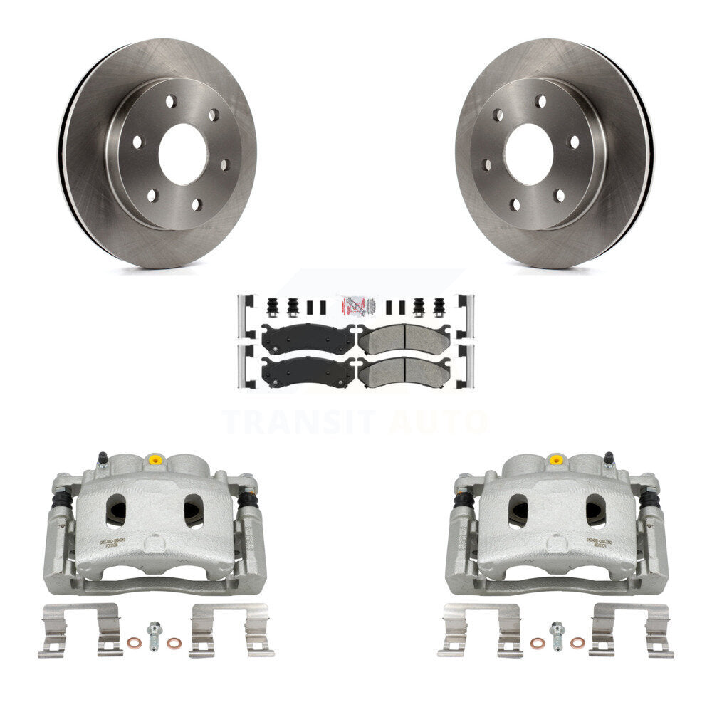 Front Disc Brake Caliper Rotors And Semi-Metallic Pads Kit For Chevrolet Silverado 1500 KC8-100264N