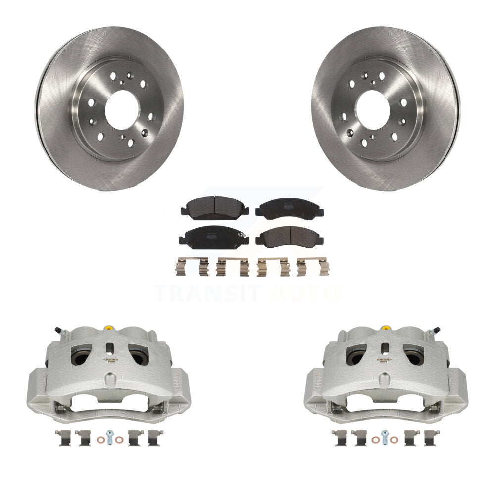 Front Disc Brake Caliper Rotors And Semi-Metallic Pad Kit For 2016 Chevrolet Suburban HD KC8-100264P