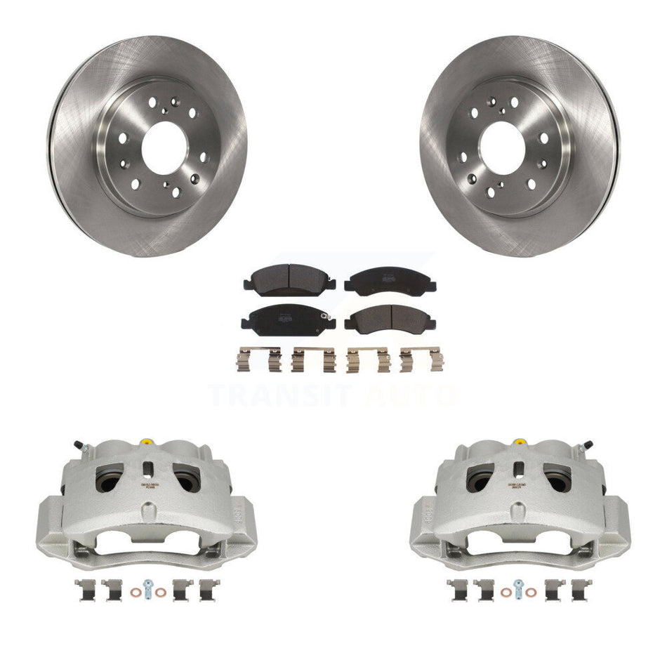 Front Disc Brake Caliper Rotors And Semi-Metallic Pad Kit For 2016 Chevrolet Suburban HD KC8-100264P