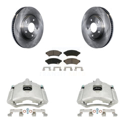 Front Disc Brake Caliper Rotors And Ceramic Pads Kit For Pontiac Grand Prix Buick LaCrosse Chevrolet Uplander Montana Terraza Saturn Relay Allure KC8-100266C