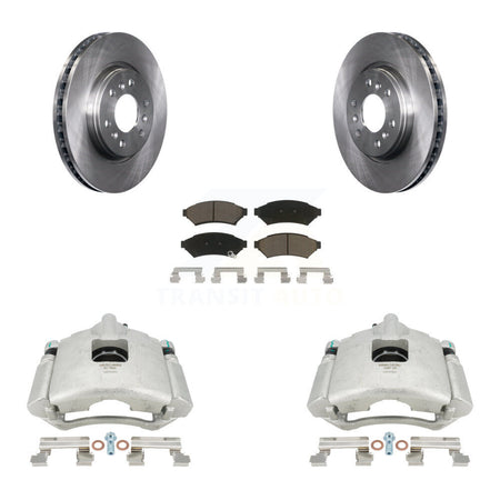 Front Disc Brake Caliper Rotors And Ceramic Pads Kit For Chevrolet Uplander Buick Terraza Pontiac Montana Saturn Relay KC8-100267C by Transit Auto