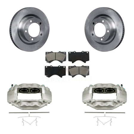 Front Disc Brake Caliper Rotors And Semi-Metallic Pads Kit For Toyota Tundra Sequoia KC8-100268S