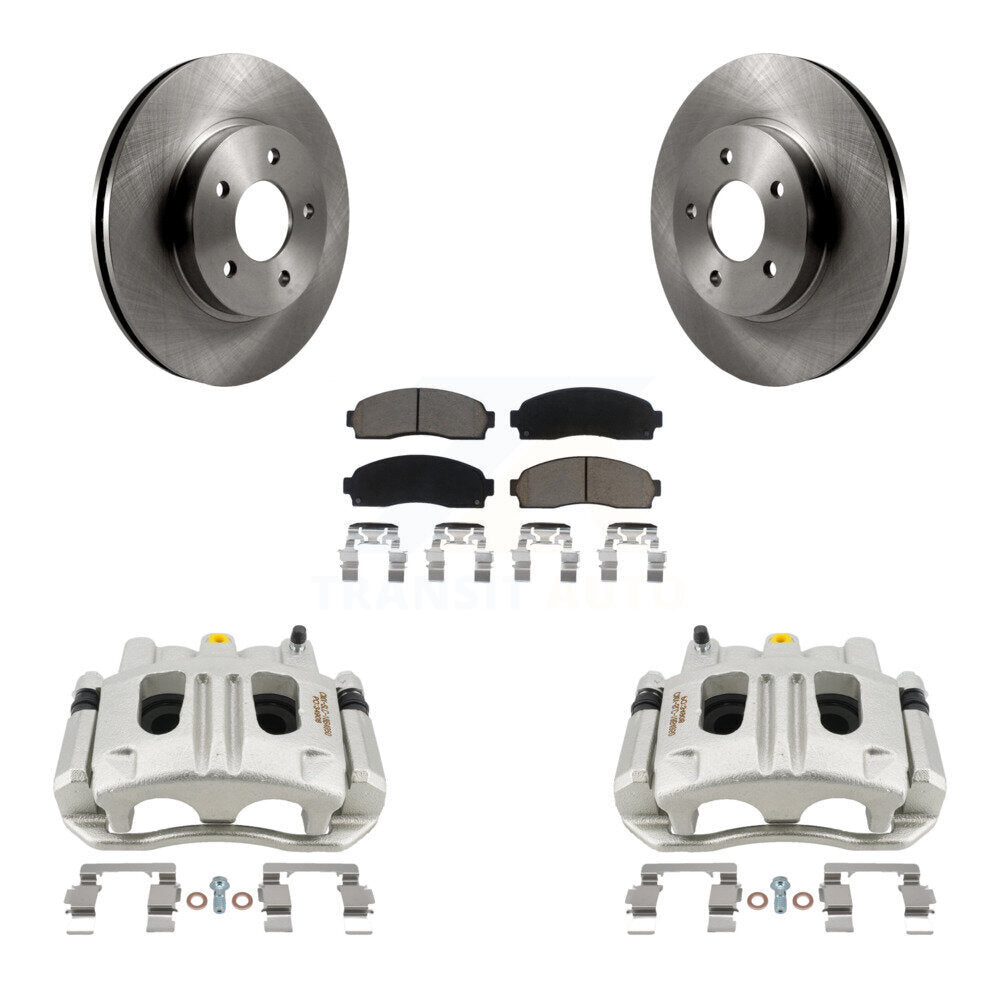 Front Disc Brake Caliper Rotors Ceramic Pad Kit For Chevrolet Equinox Saturn Vue Pontiac KC8-100269C