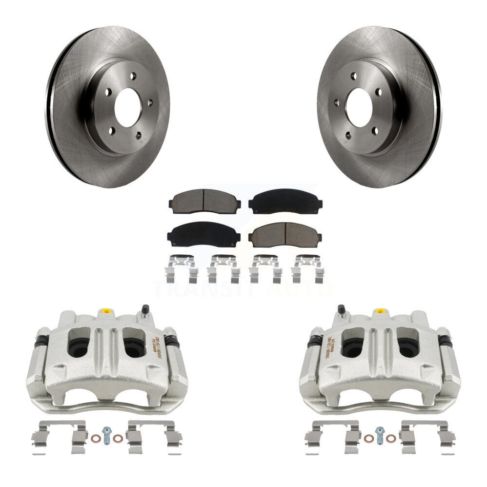 Front Disc Brake Caliper Rotors Ceramic Pad Kit For Chevrolet Equinox Saturn Vue Pontiac KC8-100269C