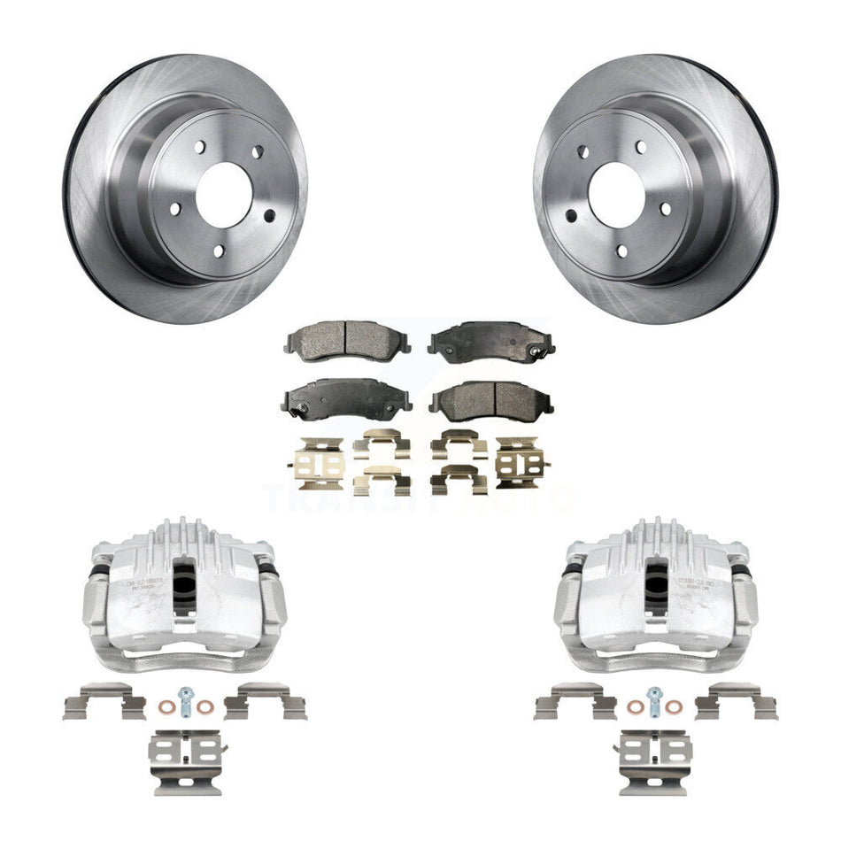 Rear Brake Caliper Rotor And Ceramic Pad Kit For Chevrolet S10 RWD with Disc rear brakes KC8-100274T