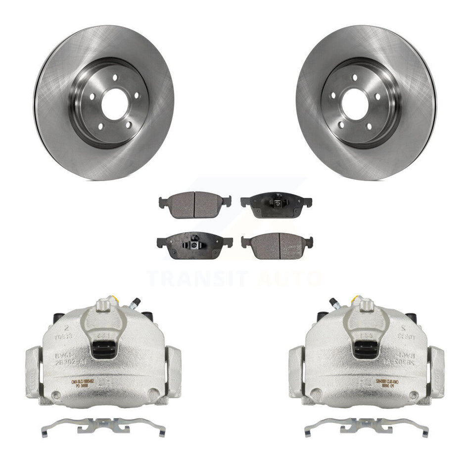 Front Brake Caliper Rotors Semi-Metallic Pad Kit For Ford Escape Transit Connect Lincoln KC8-100276P