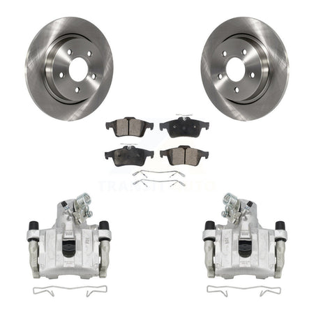 Rear Disc Brake Caliper Rotors And Ceramic Pads Kit For Volvo S40 C30 V50 C70 KC8-100278T