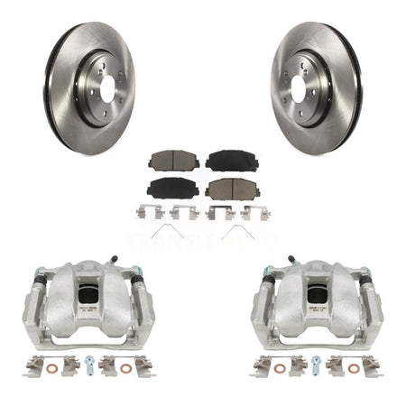 Front Disc Brake Caliper Rotors And Ceramic Pads Kit For Honda Accord Acura ILX KC8-100279C by Transit Auto