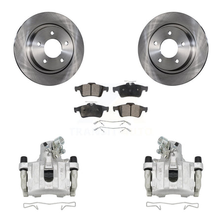 Rear Disc Brake Caliper Rotors And Ceramic Pads Kit For Mazda 3 Sport KC8-100279T