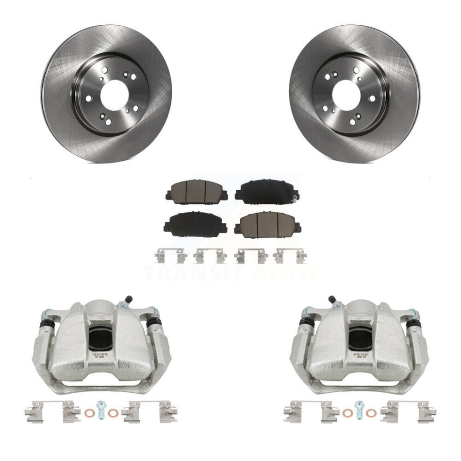 Front Disc Brake Caliper Rotors And Ceramic Pads Kit For Honda HR-V Accord KC8-100281C
