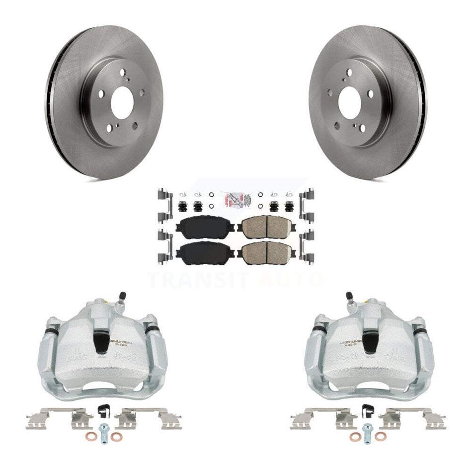 Front Disc Brake Caliper Rotor And Ceramic Pad Kit For Toyota Sienna Camry Solara Avalon KC8-100281N