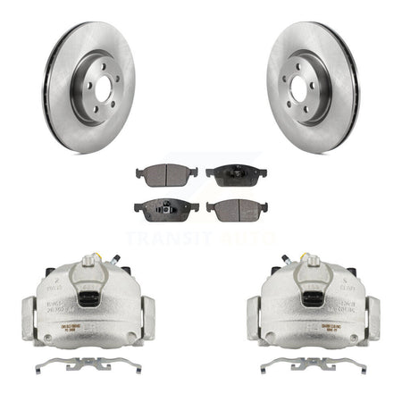 Front Disc Brake Caliper Rotors And Semi-Metallic Pads Kit For Ford Transit Connect KC8-100281P