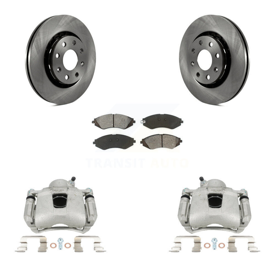 Front Disc Brake Caliper Rotors And Semi-Metallic Pads Kit For Chevrolet Aveo Spark Aveo5 EV Pontiac G3 Suzuki Wave Wave5 Swift+ KC8-100281S
