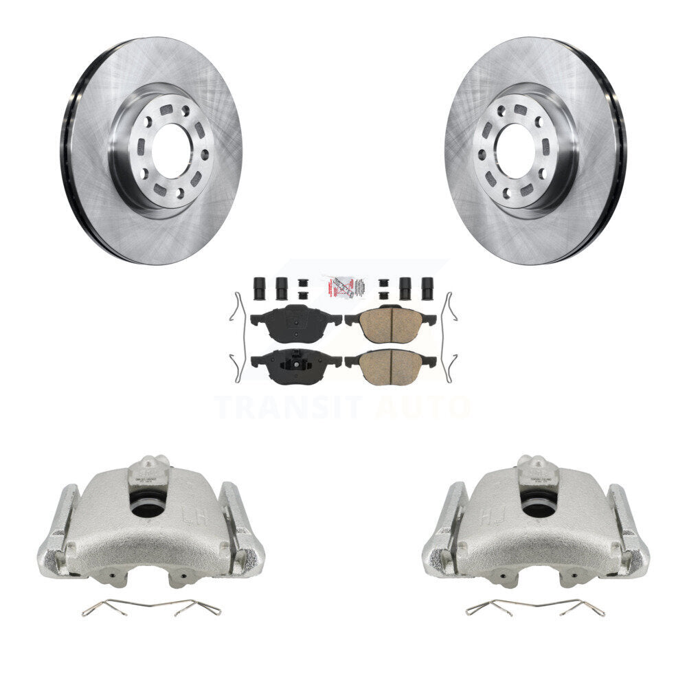 Front Disc Brake Caliper Rotors And Ceramic Pads Kit For Mazda 3 5 Sport KC8-100282N