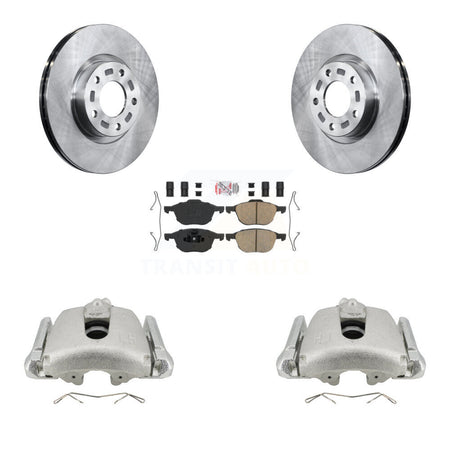 Front Disc Brake Caliper Rotors And Ceramic Pads Kit For Mazda 3 5 Sport KC8-100282N