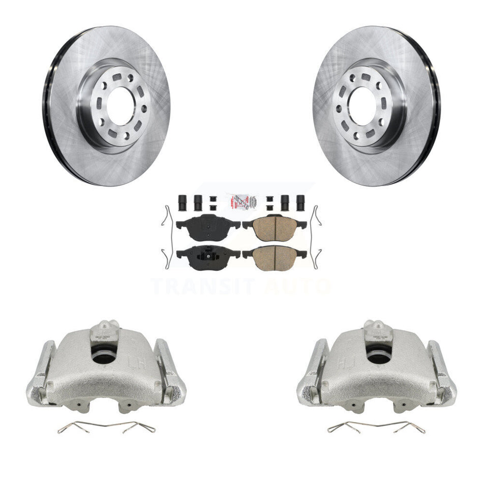 Front Disc Brake Caliper Rotors And Ceramic Pads Kit For Mazda 3 5 Sport KC8-100282N
