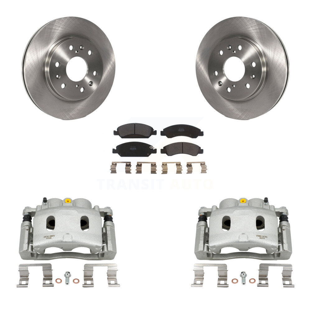 Front Brake Caliper Rotors Semi-Metallic Pad Kit For Chevrolet GMC Silverado 1500 Sierra KC8-100282P