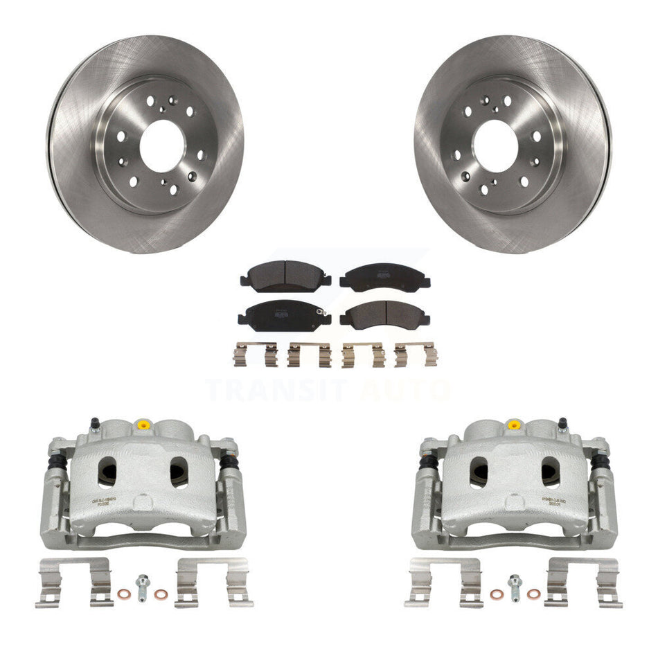 Front Brake Caliper Rotors Semi-Metallic Pad Kit For Chevrolet GMC Silverado 1500 Sierra KC8-100282P