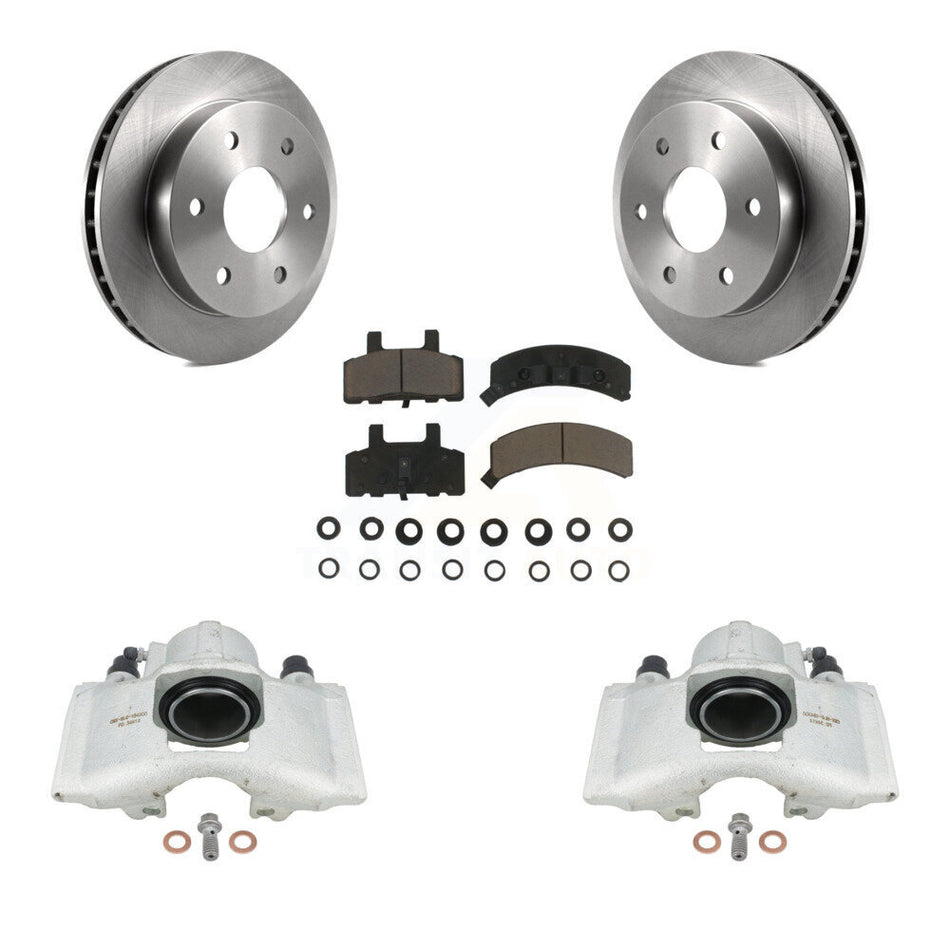 Front Disc Brake Caliper Rotors And Ceramic Pads Kit For Chevrolet K1500 GMC Tahoe Suburban Yukon Cadillac Escalade Blazer K2500 KC8-100283C