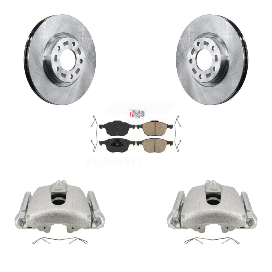 Front Disc Brake Caliper Rotors And Ceramic Pads Kit For Mazda 3 5 Sport KC8-100283N
