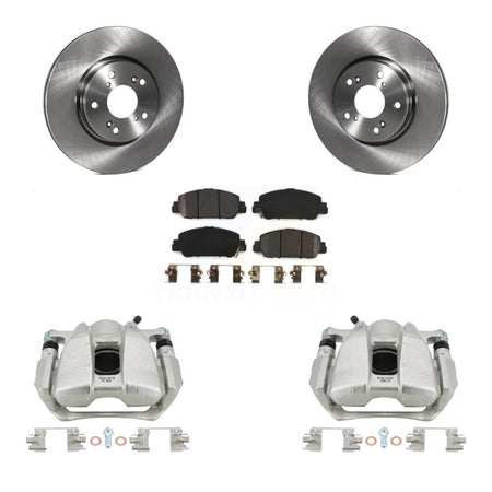 Front Disc Brake Caliper Rotors And Semi-Metallic Pads Kit For Honda HR-V Accord KC8-100286P