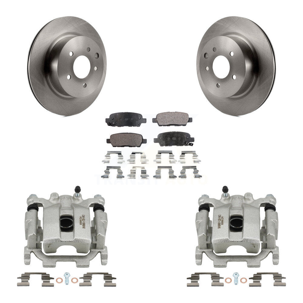 Rear Disc Brake Caliper Rotors And Ceramic Pads Kit For Nissan Maxima KC8-100286T