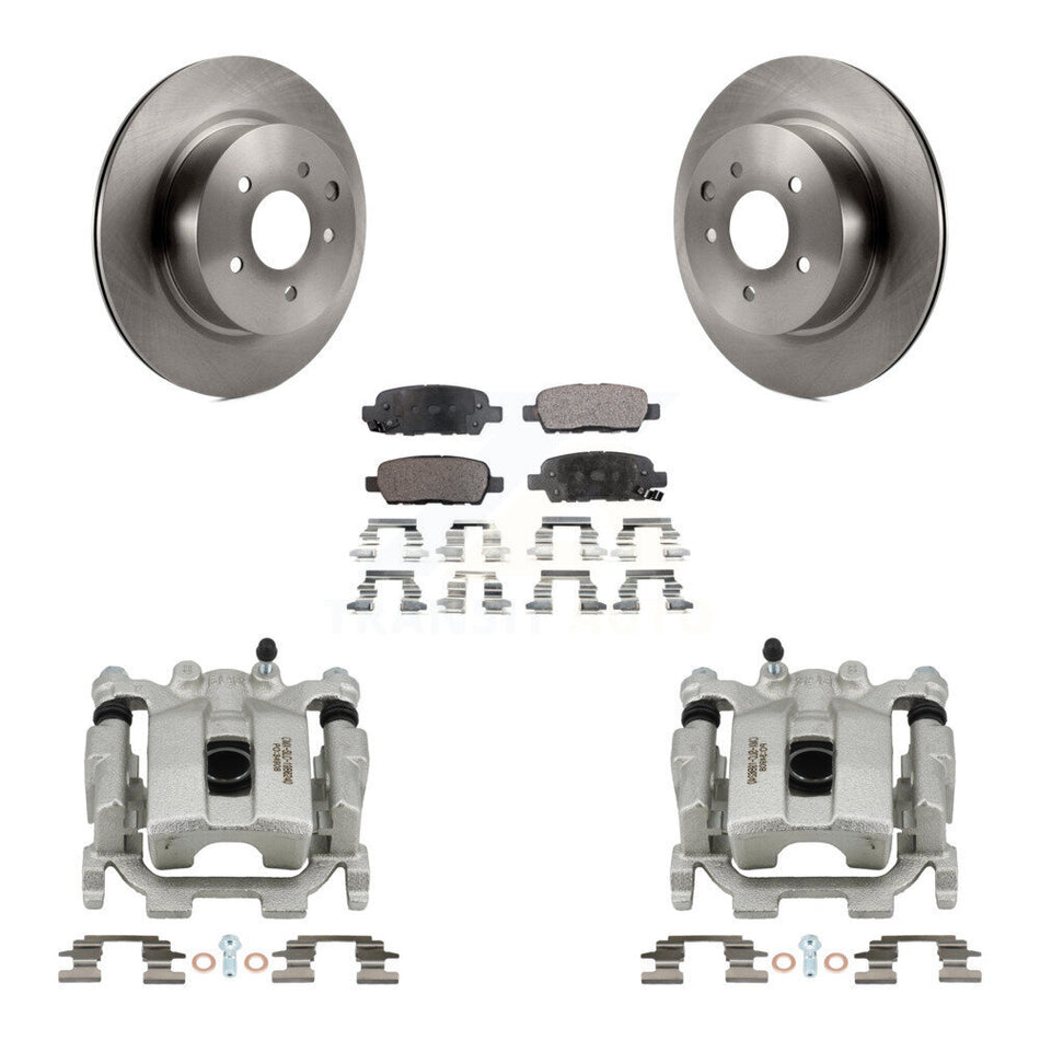 Rear Disc Brake Caliper Rotors And Ceramic Pads Kit For Nissan Maxima KC8-100286T