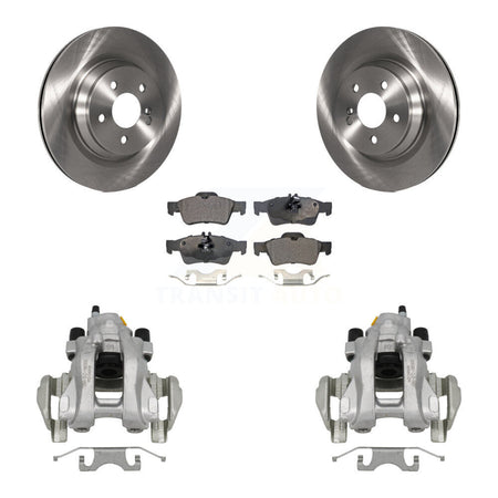 Rear Brake Caliper Rotors Ceramic Pad Kit For 2013 Mercedes-Benz S350 With Sport Package KC8-100287T