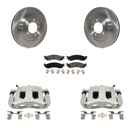 Front Brake Caliper Rotor And Semi-Metallic Pad Kit For Ford Explorer Sport Trac Mercury KC8-100291S