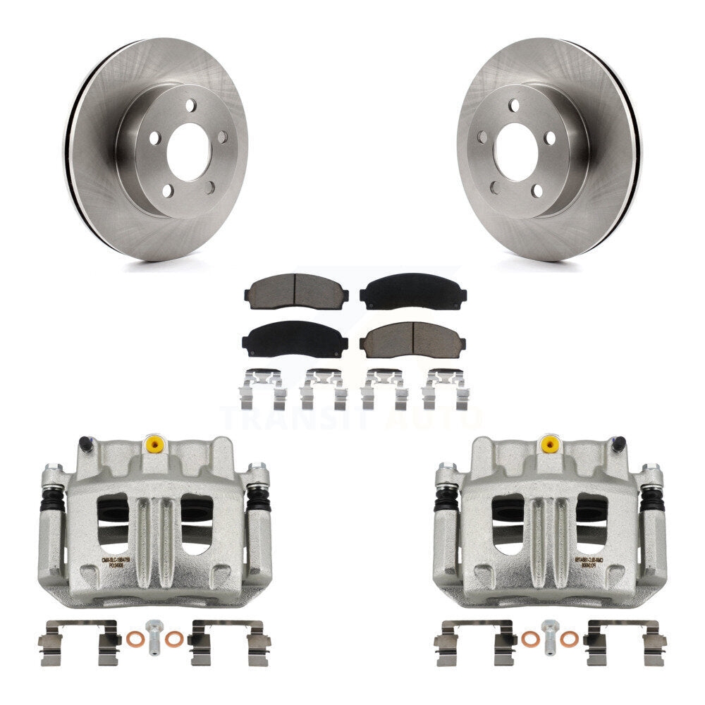 Front Disc Brake Caliper Rotors And Ceramic Pads Kit For Ford Ranger Mazda B4000 4WD KC8-100292C