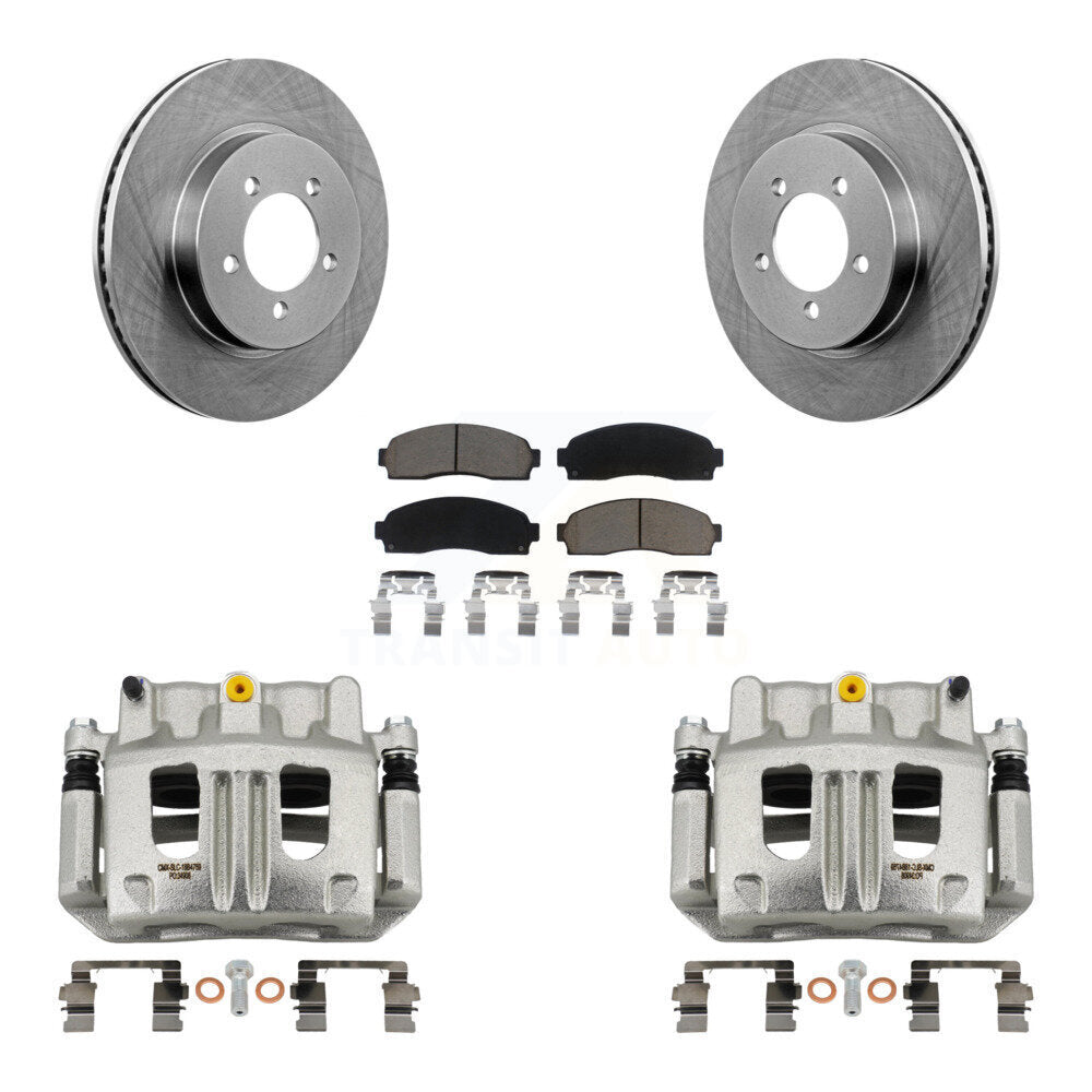 Front Disc Brake Caliper Rotor And Ceramic Pad Kit For Ford Explorer Mercury Mountaineer KC8-100293C