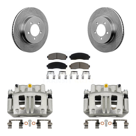 Front Disc Brake Caliper Rotor And Ceramic Pad Kit For Ford Explorer Mercury Mountaineer KC8-100293C