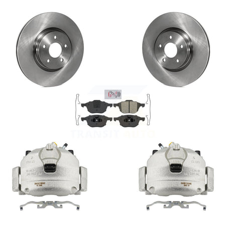 Front Disc Brake Caliper Rotors And Semi-Metallic Pads Kit For Ford Transit Connect KC8-100293N