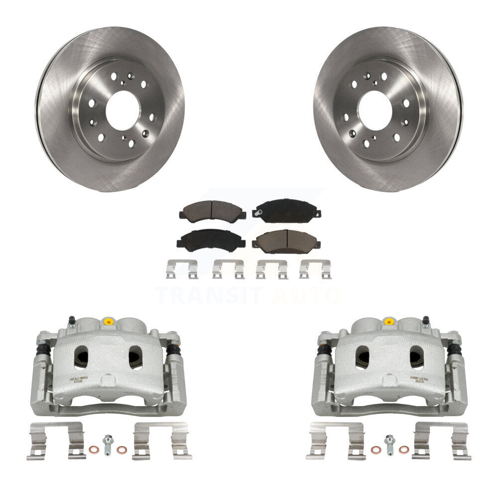 Front Brake Caliper Rotors Ceramic Pad Kit For Chevrolet Avalanche Cadillac GMC Tahoe XL KC8-100295C