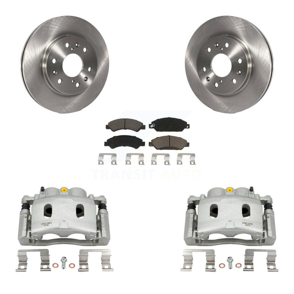 Front Brake Caliper Rotors Ceramic Pad Kit For Chevrolet Avalanche Cadillac GMC Tahoe XL KC8-100295C