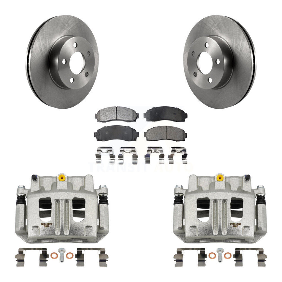 Front Brake Caliper Rotor And Semi-Metallic Pad Kit For Ford Ranger Mazda B4000 Explorer KC8-100296P