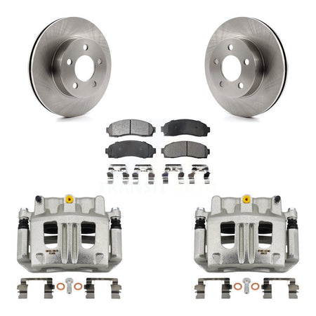Front Disc Brake Caliper Rotor And Semi-Metallic Pad Kit For Ford Ranger Mazda B4000 4WD KC8-100297P