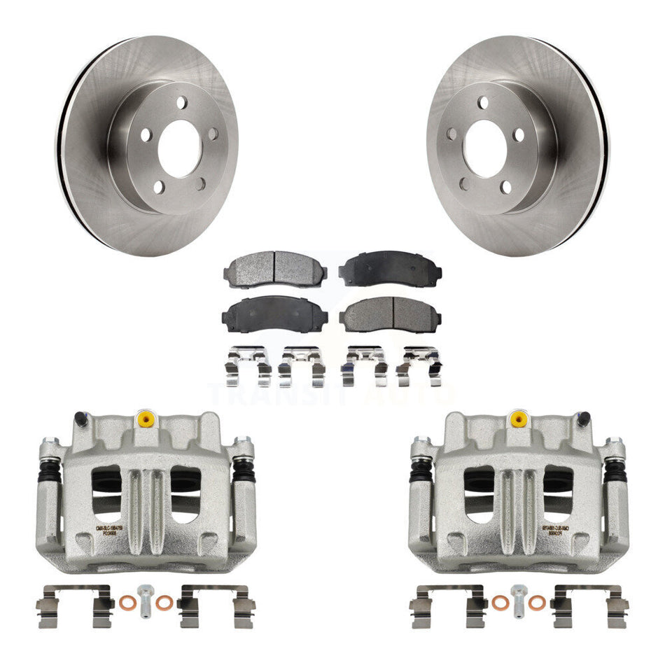 Front Disc Brake Caliper Rotor And Semi-Metallic Pad Kit For Ford Ranger Mazda B4000 4WD KC8-100297P