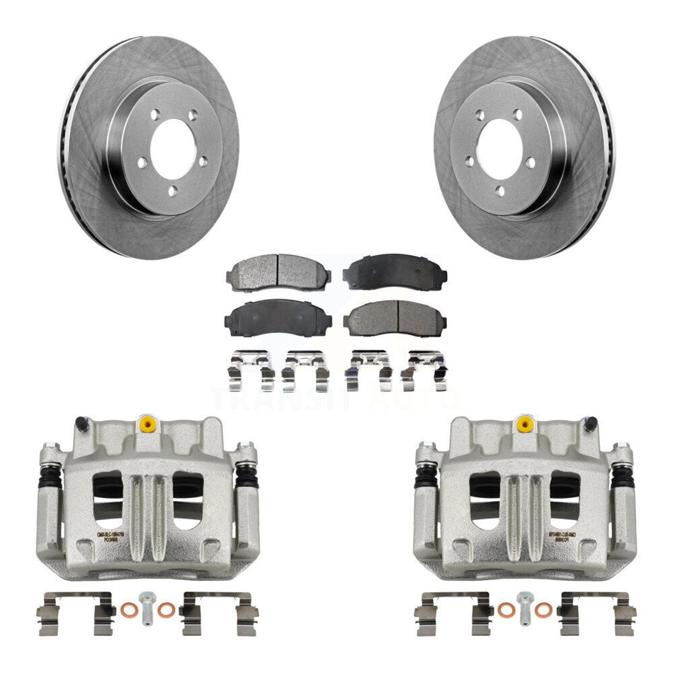 Front Brake Caliper Rotors & Semi-Metallic Pad Kit For Ford Explorer Mercury Mountaineer KC8-100298P
