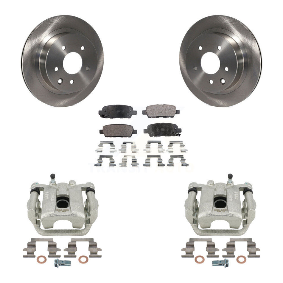 Rear Disc Brake Caliper Rotors And Ceramic Pads Kit For Nissan Rogue Sport LEAF KC8-100298T