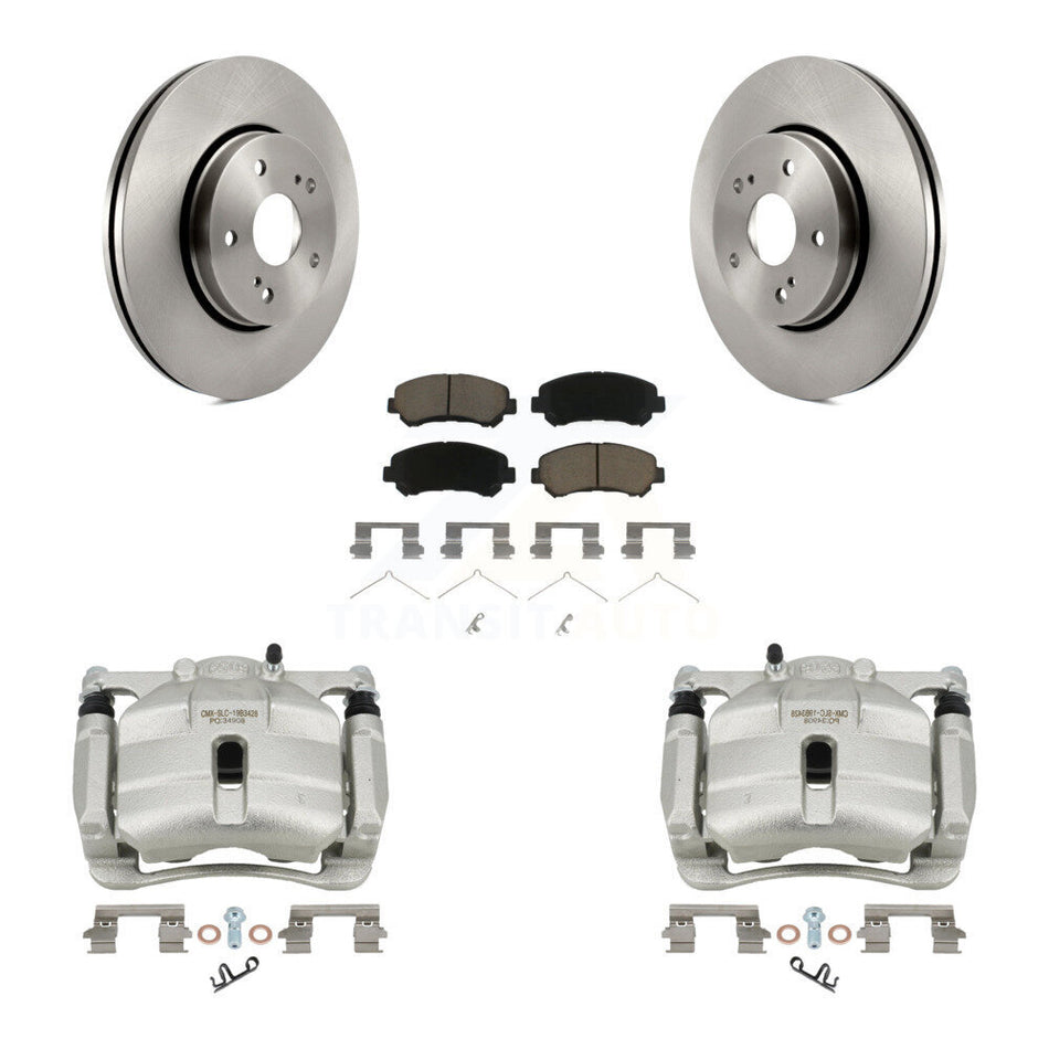 Front Disc Brake Caliper Rotors And Ceramic Pads Kit For 2010-2013 Suzuki Kizashi KC8-100300C