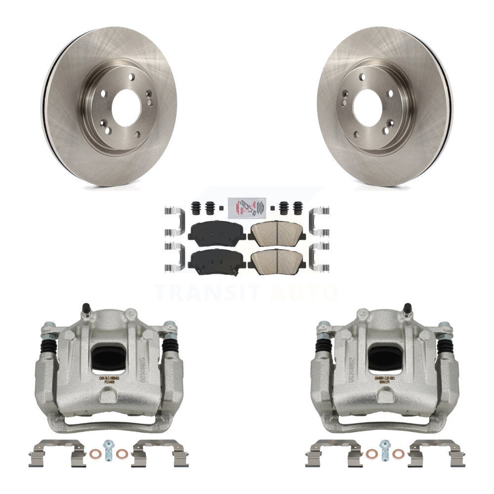 Front Disc Brake Caliper Rotors And Ceramic Pads Kit For Hyundai Santa Fe Kia Sorento KC8-100300N