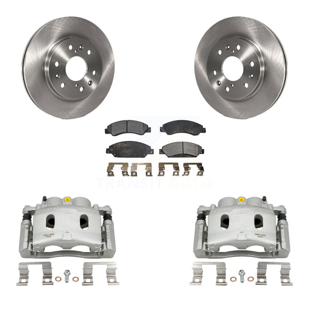 Front Brake Caliper Rotors Semi-Metallic Pad Kit For Chevrolet Avalanche Cadillac GMC XL KC8-100300P
