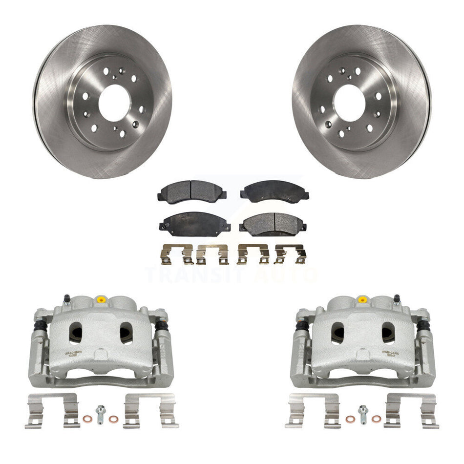 Front Brake Caliper Rotors Semi-Metallic Pad Kit For Chevrolet Avalanche Cadillac GMC XL KC8-100300P