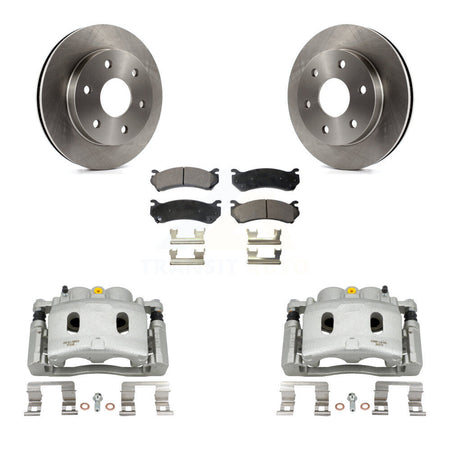 Front Disc Brake Caliper Rotors And Semi-Metallic Pads Kit For Chevrolet Silverado 1500 KC8-100301P