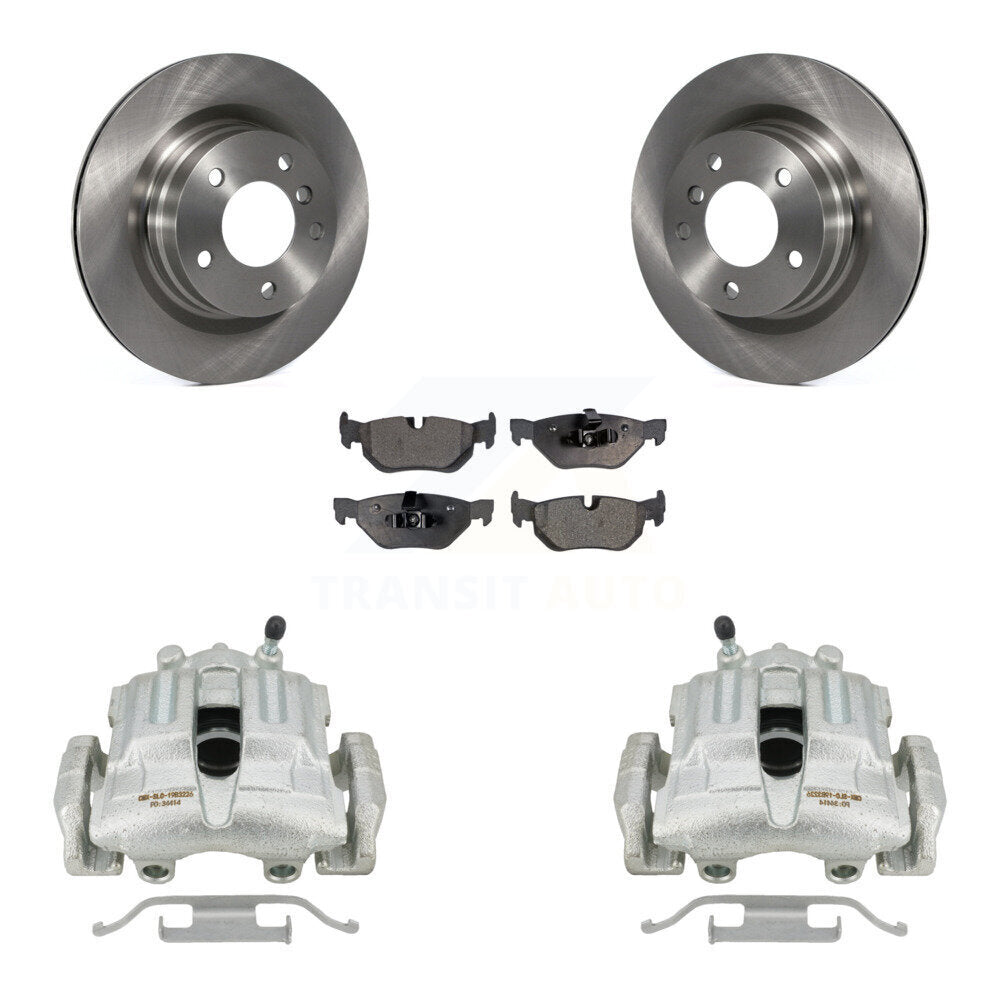 Rear Disc Brake Caliper Rotors And Ceramic Pads Kit For BMW 328i 325i 323i KC8-100304T by Transit Auto