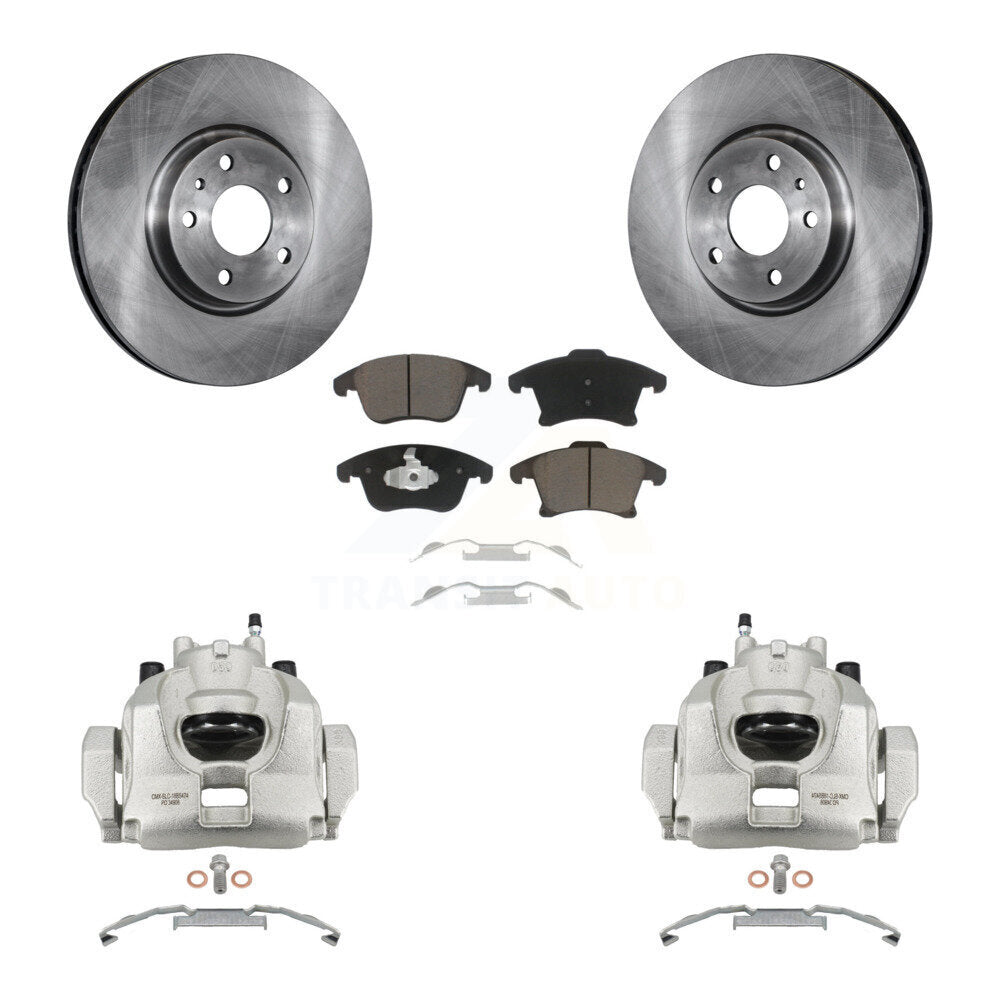 Front Disc Brake Caliper Rotors And Ceramic Pads Kit For Ford Fusion Lincoln MKZ KC8-100305C