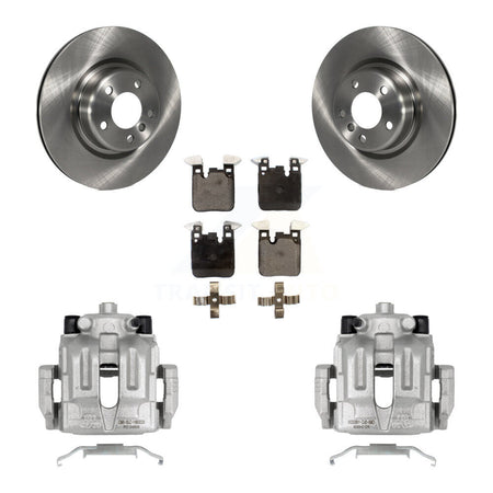 Rear Brake Caliper Rotor And Ceramic Pad Kit For BMW 328i With 345mm Diameter KC8-100305T
