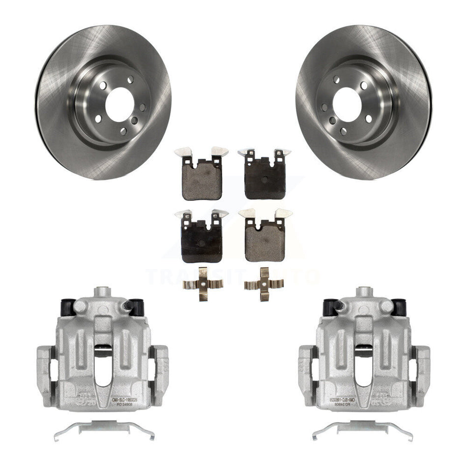 Rear Brake Caliper Rotor And Ceramic Pad Kit For BMW 328i With 345mm Diameter KC8-100305T