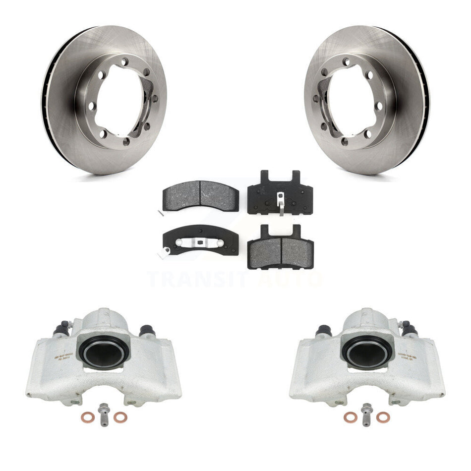 Front Disc Brake Caliper Rotors And Semi-Metallic Pads Kit For Chevrolet K1500 Suburban K2500 GMC With 8 Lug Wheels KC8-100310S